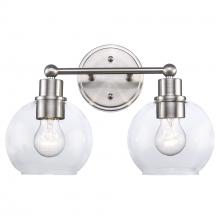 Trans Globe 22222 BN - 2LT VANITY BAILEY CL-BN